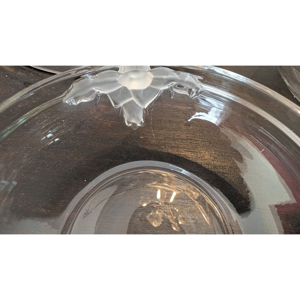 4 Bowl/Dish 1 Lid Set Vintage Mikasa Walther-glas Satin Rose Crystal 8/5" German - Picture 14 of 16